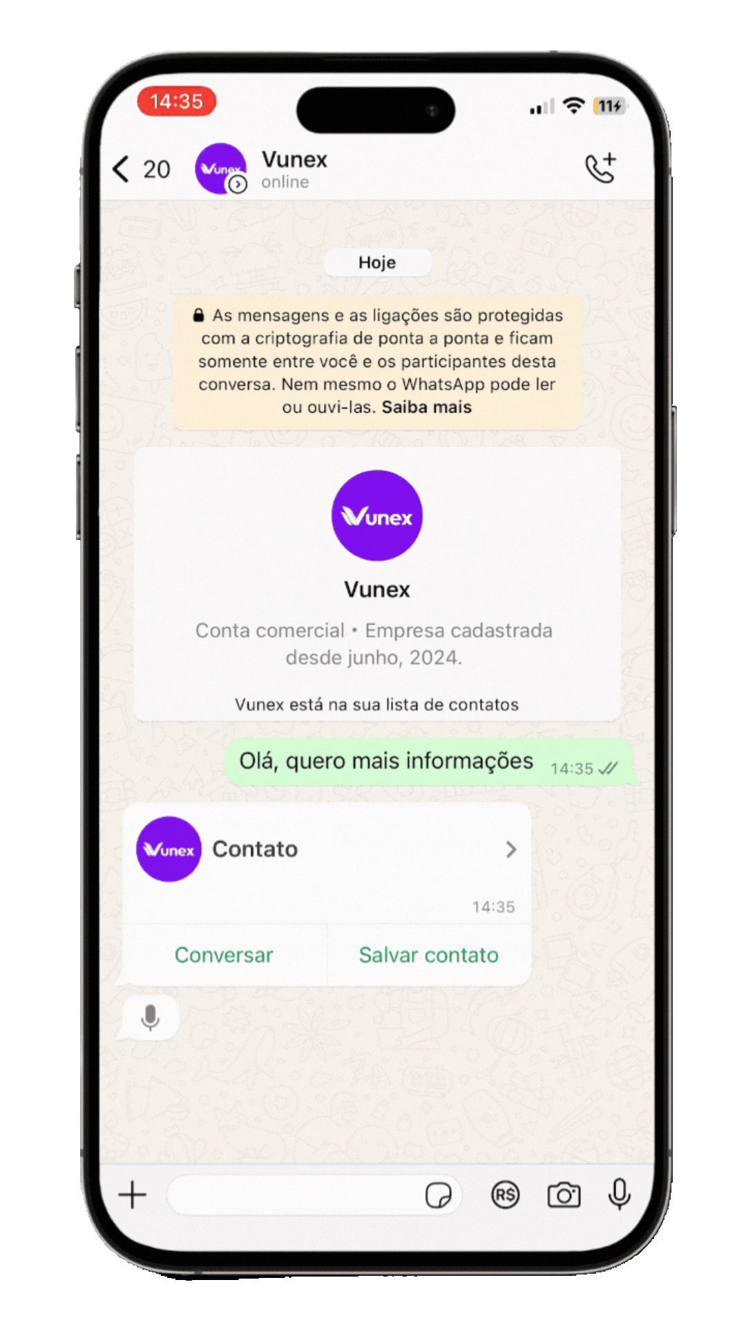Vunex demostração
